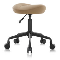 Ergonomic Saddle Seat Adjustable Pneumatic Hydraulic Drafting Swivel Rolling Stool Chair for Medical Hygienic SPA Massage Salon Home and Office by Latitude Run