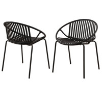 Brentley Patio Stackable Dining Chairs Set by George Oliver