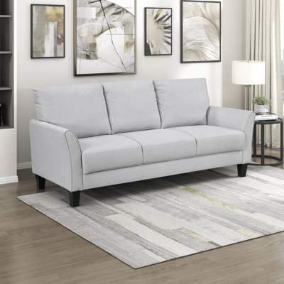 Laffey 78.5" Modern 3-Seater Sofa – Upholstered Couch with Plush Cushions & Sturdy Wood Frame for Living Room by Winston Porter