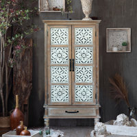 Versatile Wood Storage Cabinet for Home Organization and Decoration by Ophelia & Co.