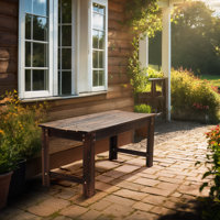 Solid Wood Backless Garden Bench by Ebern Designs