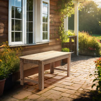 Solid Wood Backless Garden Bench by Ebern Designs