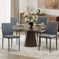 Modern Metal Frame Side Chair Upholstered Dining Chairs by Latitude Run