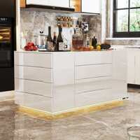 63"W Double Side Kitchen Island by Ivy Bronx