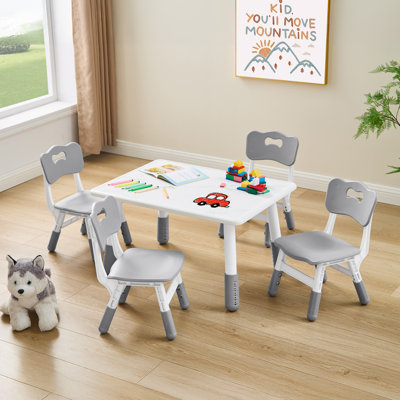 Toddler Table and 4 Chairs Set by Zoomie Kids