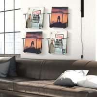 4-Pcs Media Vinyl Record Storage by Ebern Designs