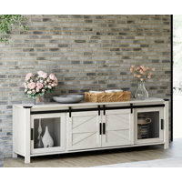 August GroveV Stand For 75 Inch, Black And Brown by August Grove