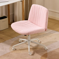 Teddy Velvet Adjustable Height Swivel Office Chair