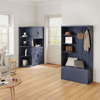 Multi-functional Hall Tree With Storage Shelves, Cabinet, And Bench – Can Be Used Separately by Red Barrel Studio