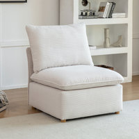 Hepworth Corduroy Side Chair With Cushions by Latitude Run
