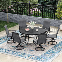 6-Person Outdoor Round Dining Set by Red Barrel Studio