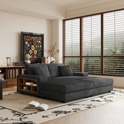 Oversized Upholstered Convertible Chaise Lounge Combination by Latitude Run