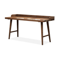 Walnut Rectangular Solid Wood desk by Wildon Home