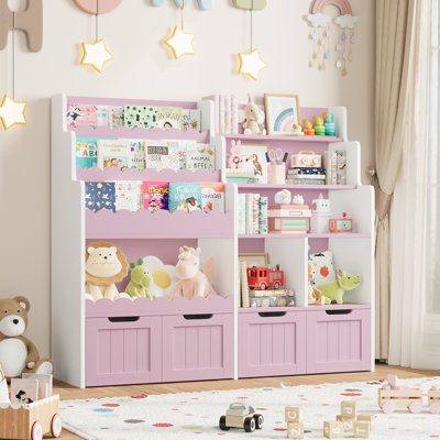 47.2" H Kids Storage Cabinet with 4 Removable Drawers by Winston Porter