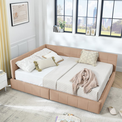 Size Storage Upholstered Tufted Bed Frame, Sofa Bed Frame With Comfortable Backrest And Armrests, Size Bed For Bedroom, Living Room,Velvet, by Latitude Run