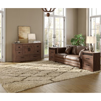 Laziza August Grove 3-Piece Farmhouse Bedroom Set,Wardrobe Dresser And Nightstand Sets Of 2 With Charging Station,Rustic by Gracie Oaks