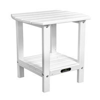 Outdoor End Table, HDPE Small Patio Side Tables for Outside,White by Winston Porter