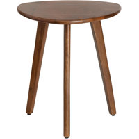 Handcrafted Walnut Mango Wood Side Table - Scandinavian Design, Moisture-Resistant by Dakota Fields