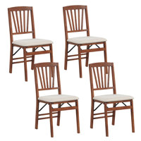 Kitchen Chairs With Rubber Wood Frame Upholstered Seat Hollowed Backrest by Red Barrel Studio