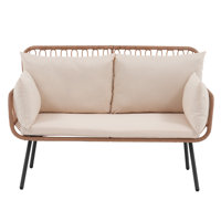 Outdoor Rattan Loveseat by George Oliver