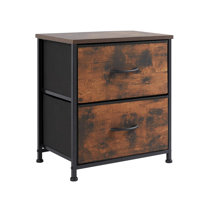 Dresser For Bedroom, 5 Storage Drawers, Anti-Tip Wide Fabric Closet Chests Organizer Tower Furniture With Wooden Top Metal Frame For Clothes, Kids Roo by Ebern Designs