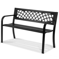 Outdoor Bench,46 inches Metal Garden Bench for Outdoors, 480 lbs Load Capacity Bench by Winston Porter