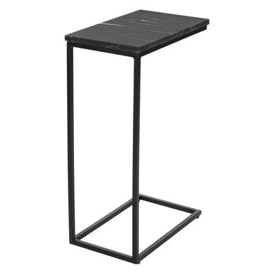 Wallace Solid Marble Top C-Table by Ivy Bronx