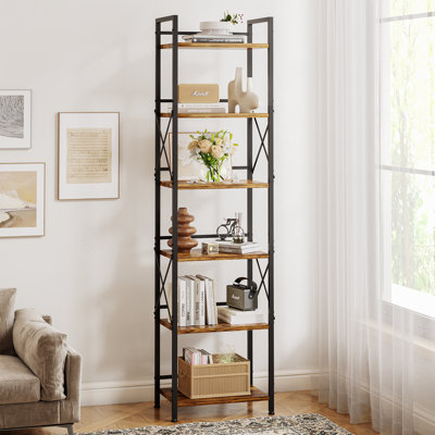 Santana 57.9" H X 18.5" W Standard 5-shelf Storage Etagere Bookcase by 17 Stories