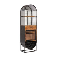 Meade Bar Cabinet In Iron And Mango Wood by 17 Stories
