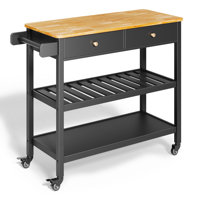 Wood Kitchen Island by Ebern Designs