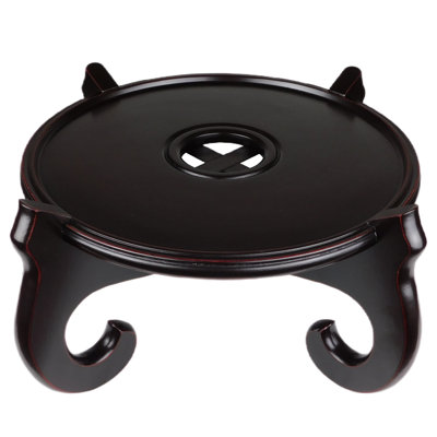 Black Chinese Fish Bowl Planter Stand by Lark Manor