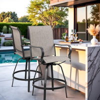 Patio Swivel Bar Chairs by George Oliver