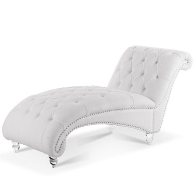 Comfortable Tufted Armless Chaise Lounge For Relaxation And Style by Alcott Hill