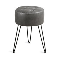 Faux Leather Vanity Stool Chair for Makeup Room by George Oliver