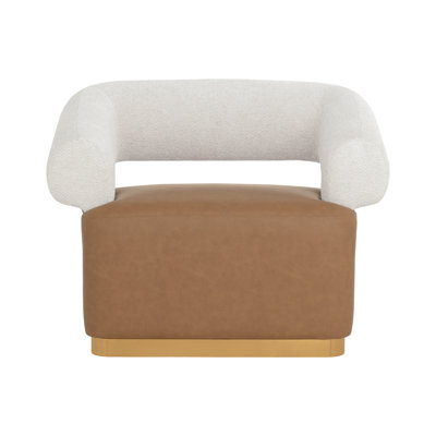 Kabir SWIVEL LOUNGE CHAIR - COPENHAGEN by Everly Quinn