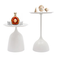 Round Side Table Set Round Coffee Table End Table Set by Ebern Designs