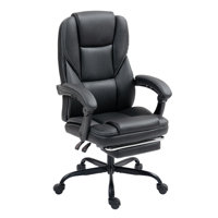 Big And Tall Executive Office Chair With Footrest, Ergonomic Swivel Recliner Computer Desk Chair by Red Barrel Studio
