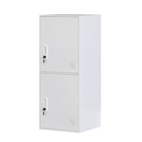 3 Door Vertical Stackable Storage Cabinet With Lock,Anti-Failing Device, Metal Lcoker,Organizer For Office, Home, Gym, School,Employee,Kids.
