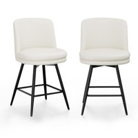 PU Leather Contemporary Bar Stool Swivel Feature, PU Leather & Durable Quality by Corrigan Studio