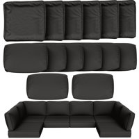 Cartert 14 Pcs Outdoor Cushion Cover Set For 4" Outdoor Cushions Patio Furniture Cushion Covers, Covers Only by Ebern Designs
