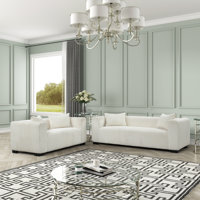 Provence 2-Piece Luxury Corduroy Living Room Set by Latitude Run
