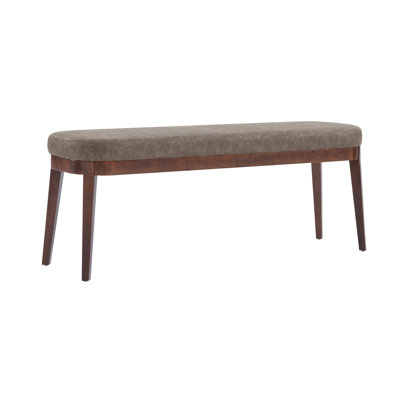 Oceane Carlton PU Leather Upholstered Wooden Bench by George Oliver