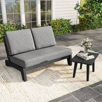Polett Solid Wood Patio Outdoor Patio Set With Cushions