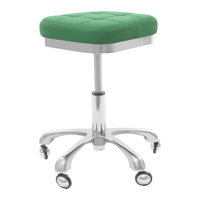 Adjustable Height Square Rolling Stool Chair With Wheels by Latitude Run