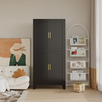 Metal Small Ohaus for Bathroom Kitchen Garage with 4 Doors