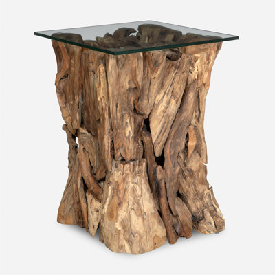 Swind Teak Wood End Table by Loon Peak