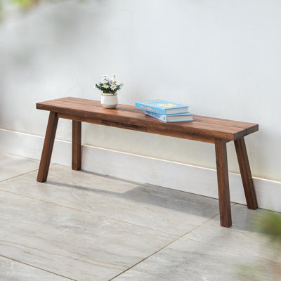Solid Wood Outdoor Bench by Millwood Pines
