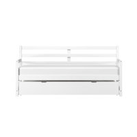 Austell Wood Twin Daybed With Trundle, White by Red Barrel Studio
