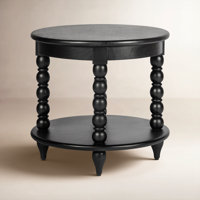 Isabel Spindle Solid Wood Round End Table by Birch Lane