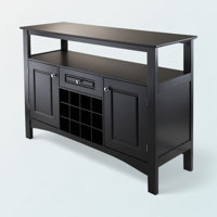 Eustice Black Buffet Cabinet by Lark Manor